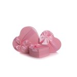 Set 3 cutii forma inima , roz
