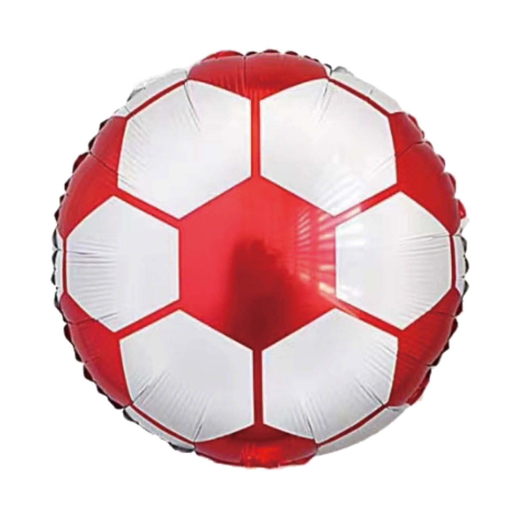 Balon folie metalizata minge fotbal rosu 45 cm