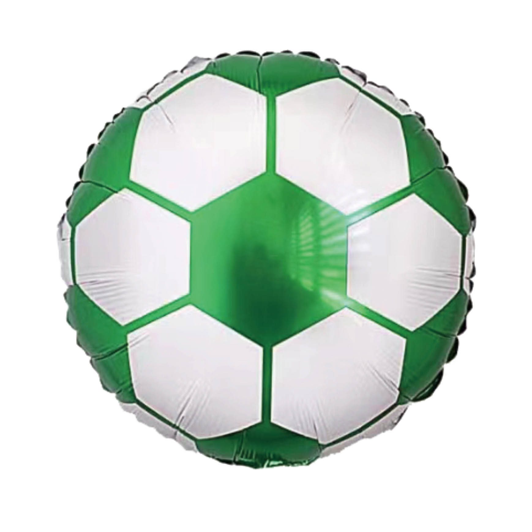 Balon folie metalizata minge fotbal verde 45 cm