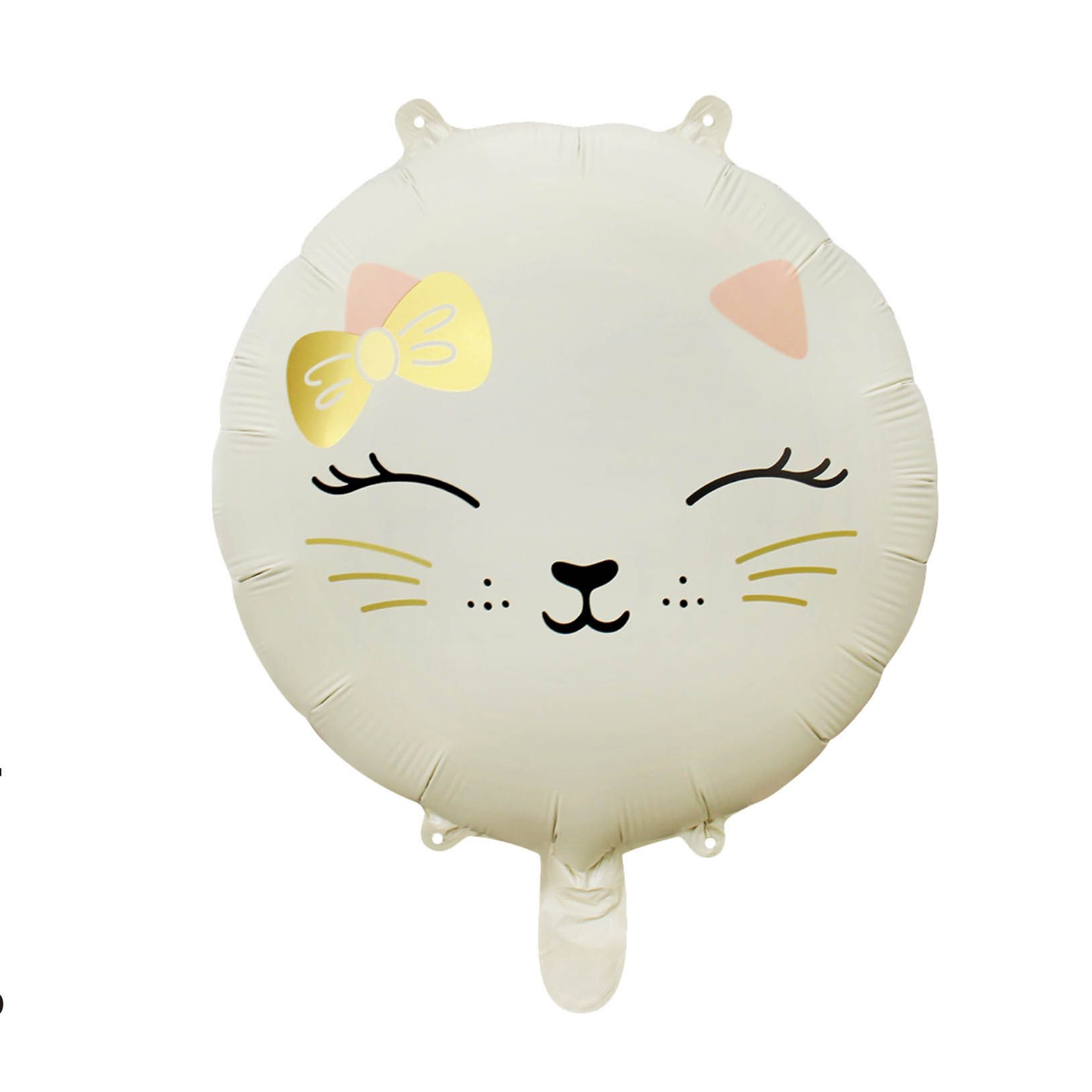 Balon folie metalizata pisica crem 45 cm