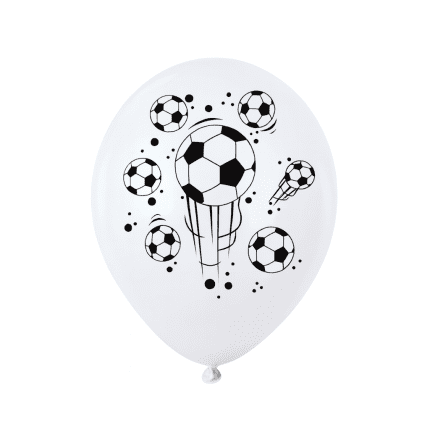 Set 20 baloane latex imprimeu mingi fotball, 30 cm