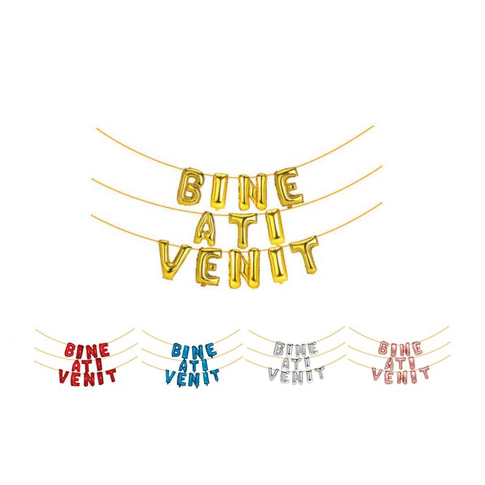 Set baloane folie BINE ATI VENIT 45cm