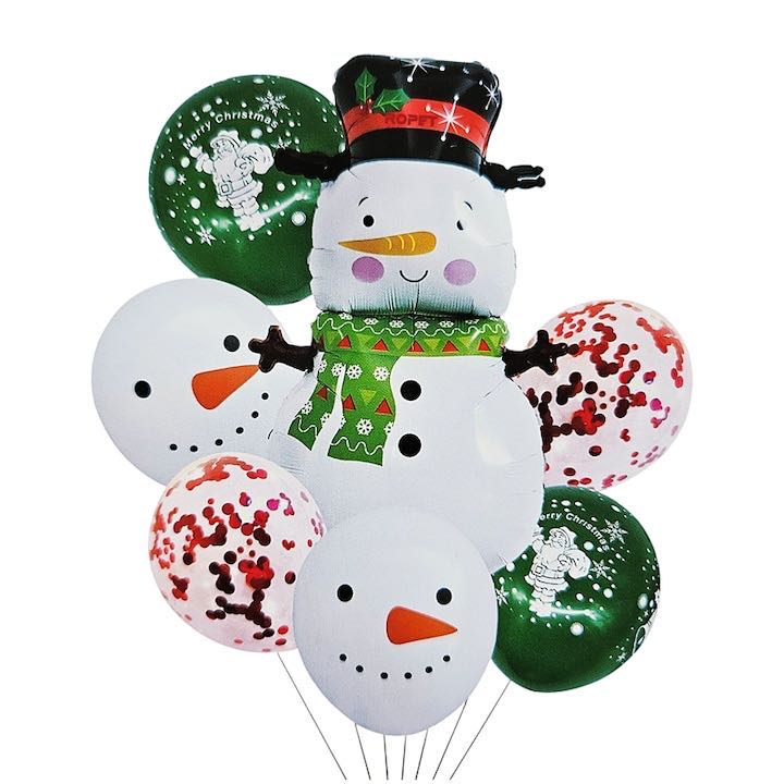 Set 7 baloane, om de zapada, 30-90 cm